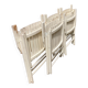 Five wooden garden armchairs