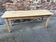 Large Alsatian bistro coffee table in raw natural fir French bistro table 1930