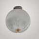Mazzega Ceiling Lamp Sphere in Murano Glass Space Age 1970s