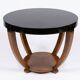 Large guéridon / Art Deco coffee table with saber legs (1930) – No lacquer
