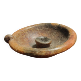 Handheld terracotta candlestick Africa mid-20th century