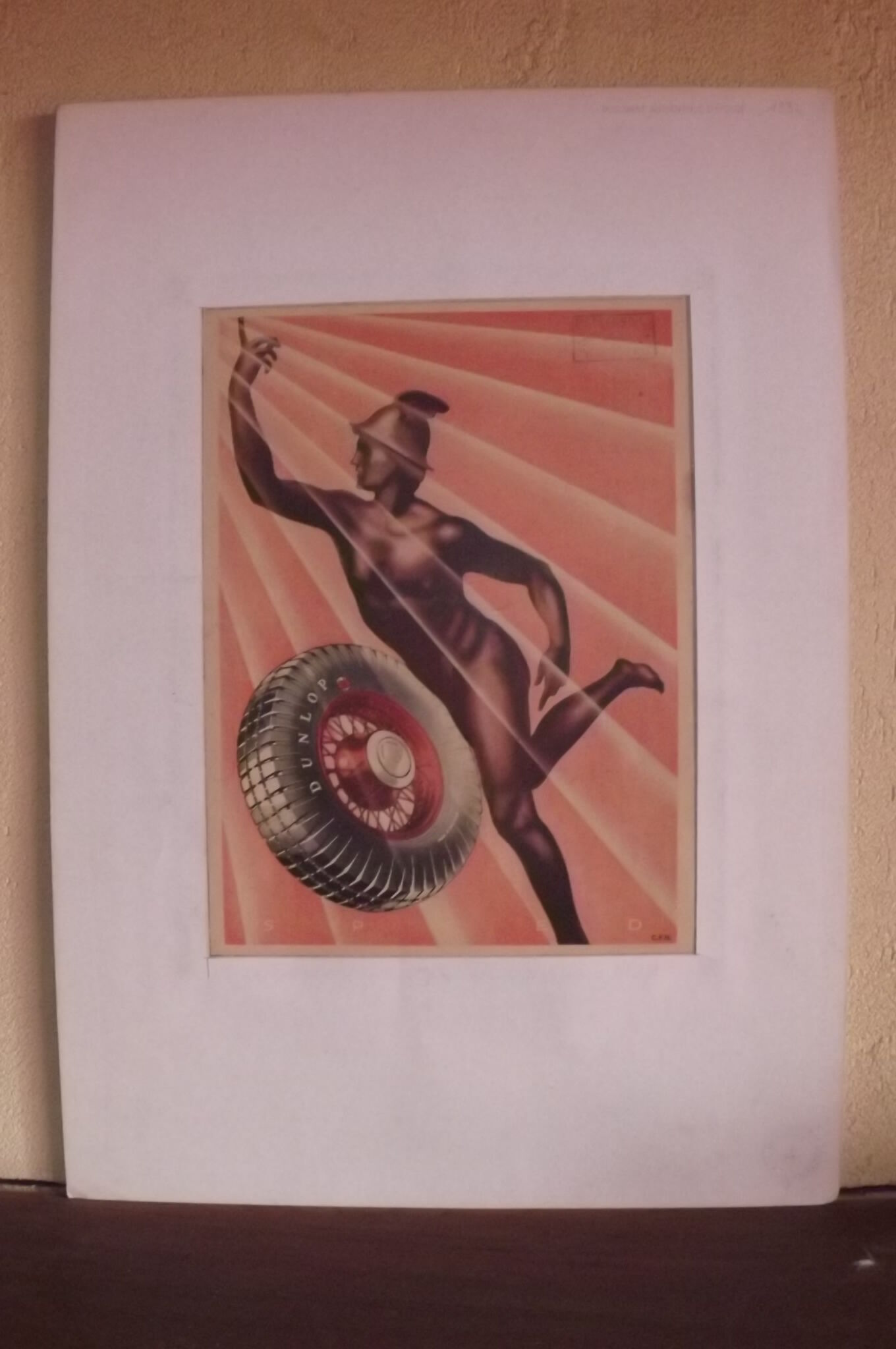 Affiche Pub Dunlop 1934