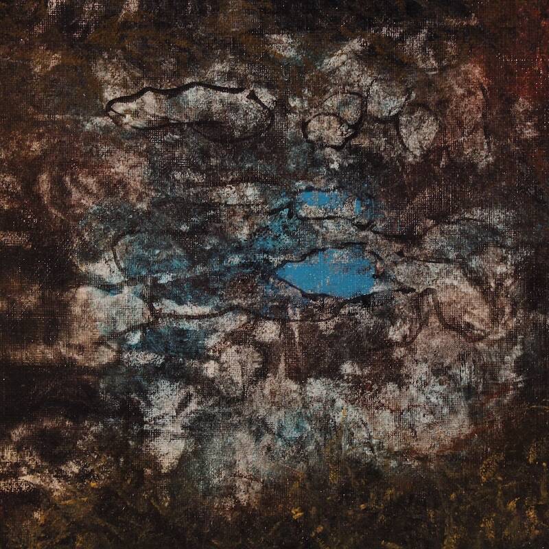 Peinture abstraite américaine signée J. Wolff