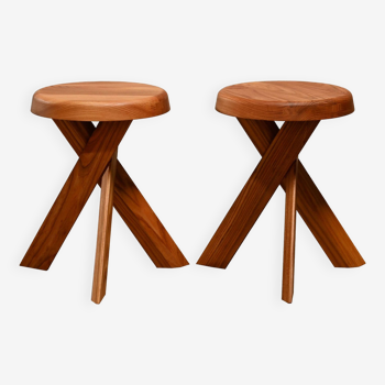 Tabouret Pierre Chapo S31A ELM par Chapo Création France