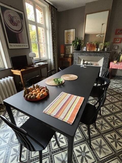 Black table Scandinavian model T12 HAY