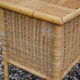 Table de chevet rotin vintage