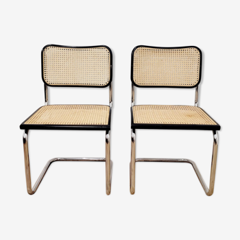 Set of 2 chairs cannage Marcel Breuer model b32