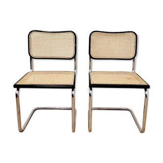 Set of 2 chairs cannage Marcel Breuer model b32