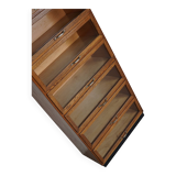Vintage Dutch Oak Haberdashery Shop Cabinet / Vitrine, 1950s