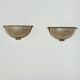 Vintage wall lights, brass and perspex, France, 1970.