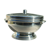 Silver metal soupiere