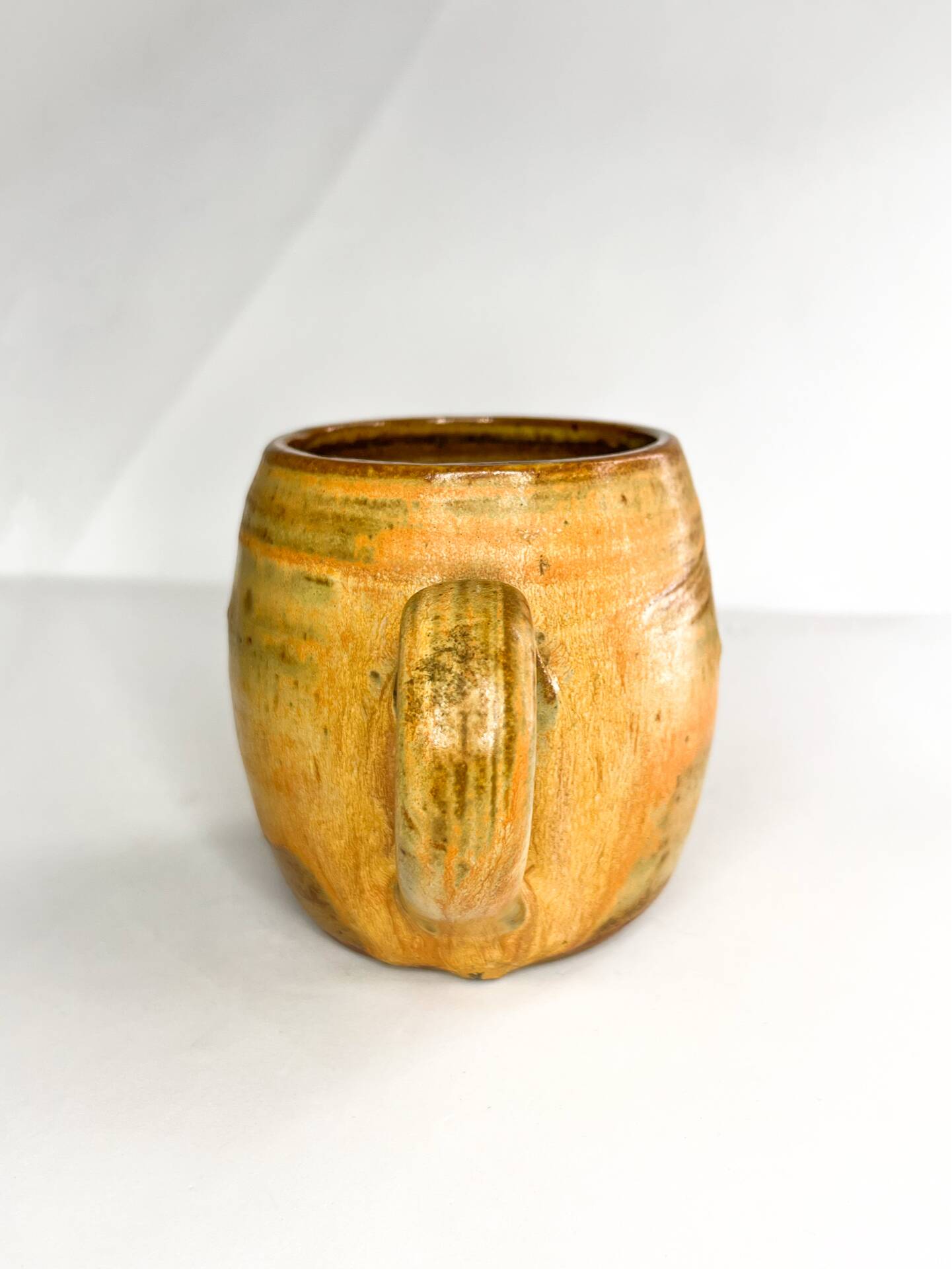 Vintage stoneware cup from the Abbey of Fontgombault.