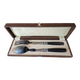Salad serving set in horn and silver-plated metal in the Louis XVI style.