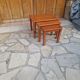Vintage Scandinavian nesting coffee table