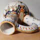 Bouquetière verseuse HD Henri Delcourt Boulogne gout faience bretonne Quimper