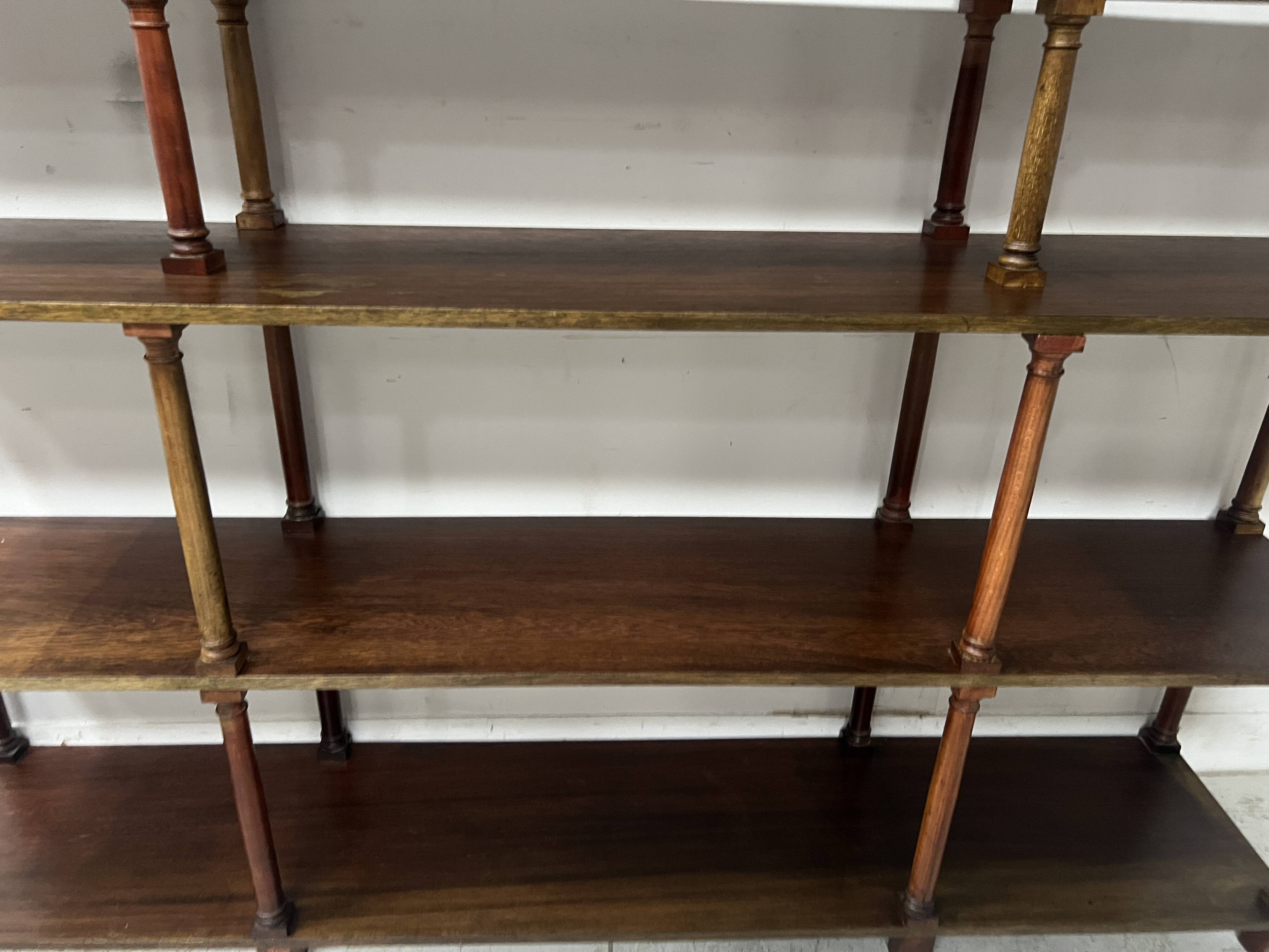 Library with a central wooden recess, 20th century.