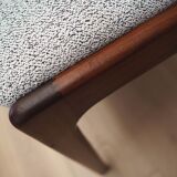 Set of four teak chairs, Danish design, 1970s, production: Denmark