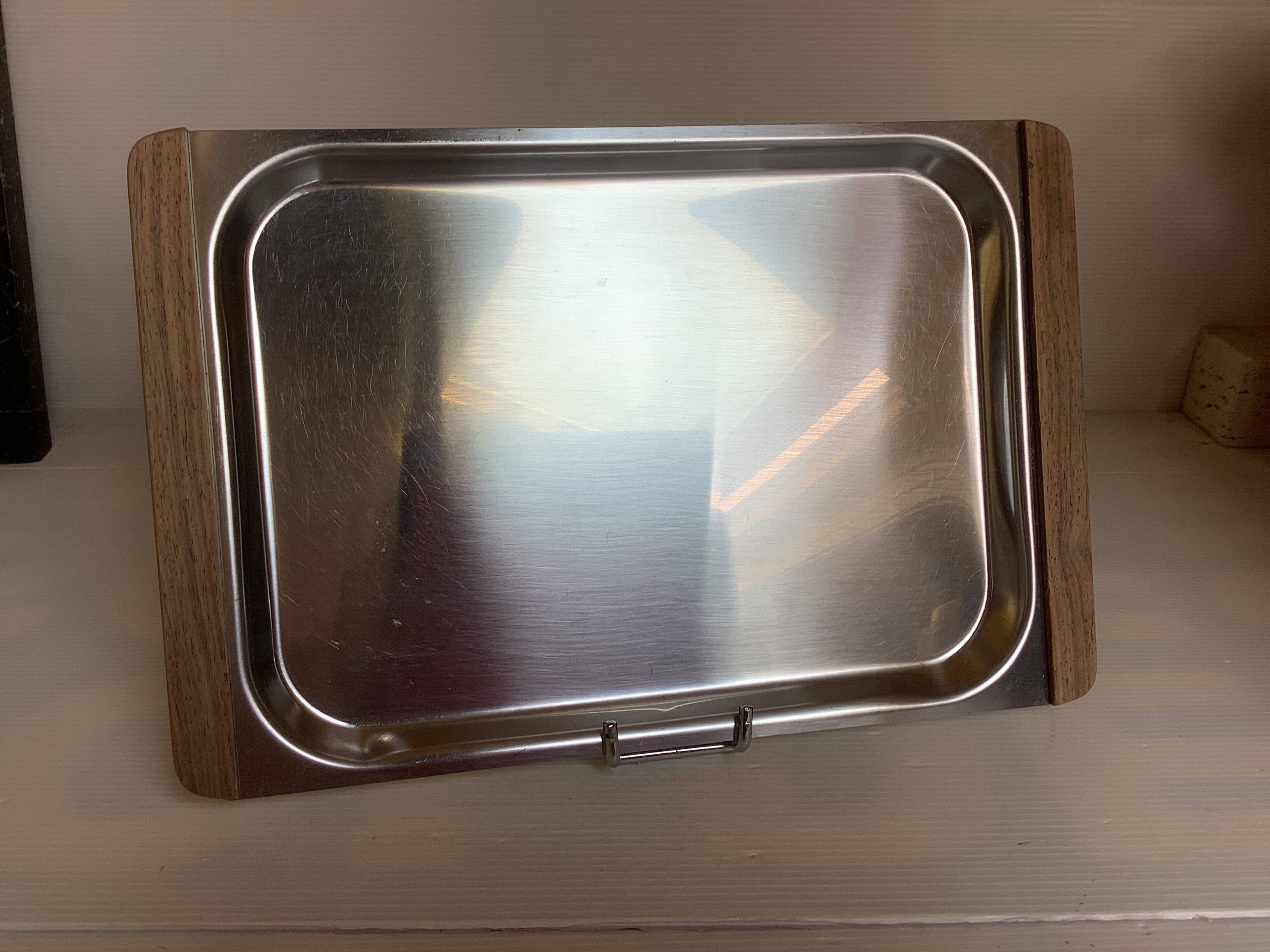 Plat, plateau en bois et métal style scandinave