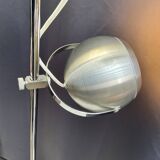 Space age style eye ball floor lamp 70' design Aluminor