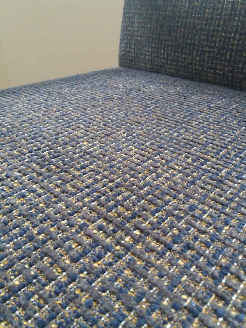 Fauteuil scandinave bleu