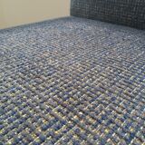 Fauteuil scandinave bleu