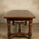 Large 19th Century Farm Table in Solid Oak (220 cm) - Pull-out & Drawer