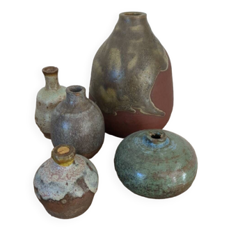 Ensemble de vases céramique années 50
