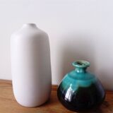 Designer white ceramic vase