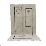 Handmade wool Berber rug 245 X 145 CM