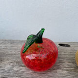 Fruits: grapes, tomatoes, oranges, cherries, kiwis in Murano glass