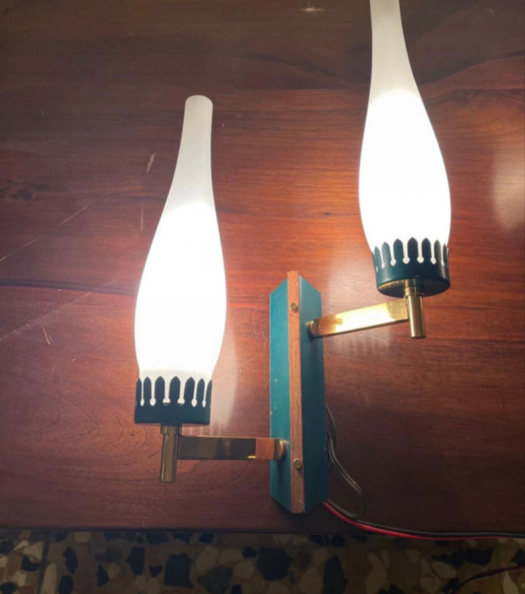 Pair of Stilnovo wall sconces