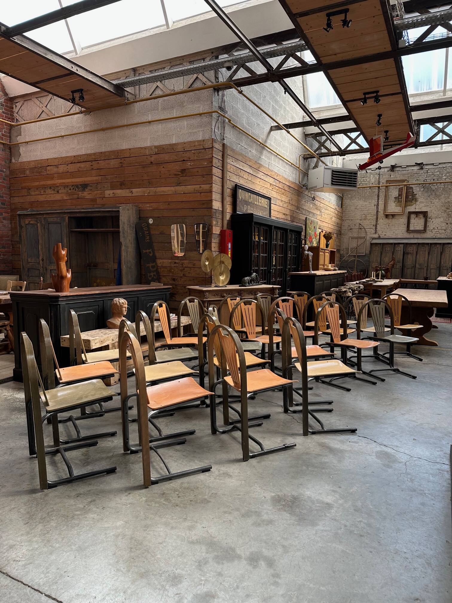 Set of 24 Baumann chairs from the 80s