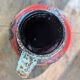 Vase West Germany Bay 631-14, cruche Fat Lava vintage
