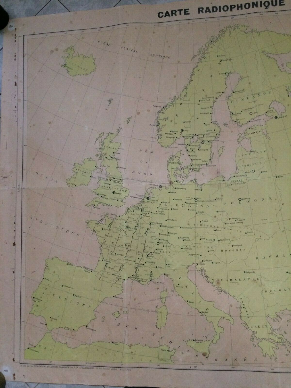 Radio map of Europe TSF publications and editions