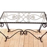 Wrought iron coffee table 1950