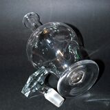 Carafe reims en cristal de saint-louis décor gravé à l'acide "cristal de roche" 1930
