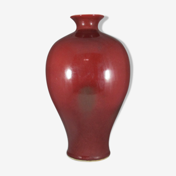 Vase rouge sang de bœuf  chinois Chine