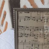 Silver metal frame