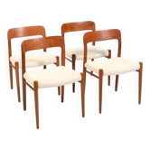 Set of Four Danish Dining Chairs by Niels Otto Møller Model No.75