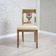 Set of 2 Ash Chairs in White Upholstery, 1950s