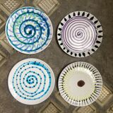 Assiettes plates en faïence paola navone