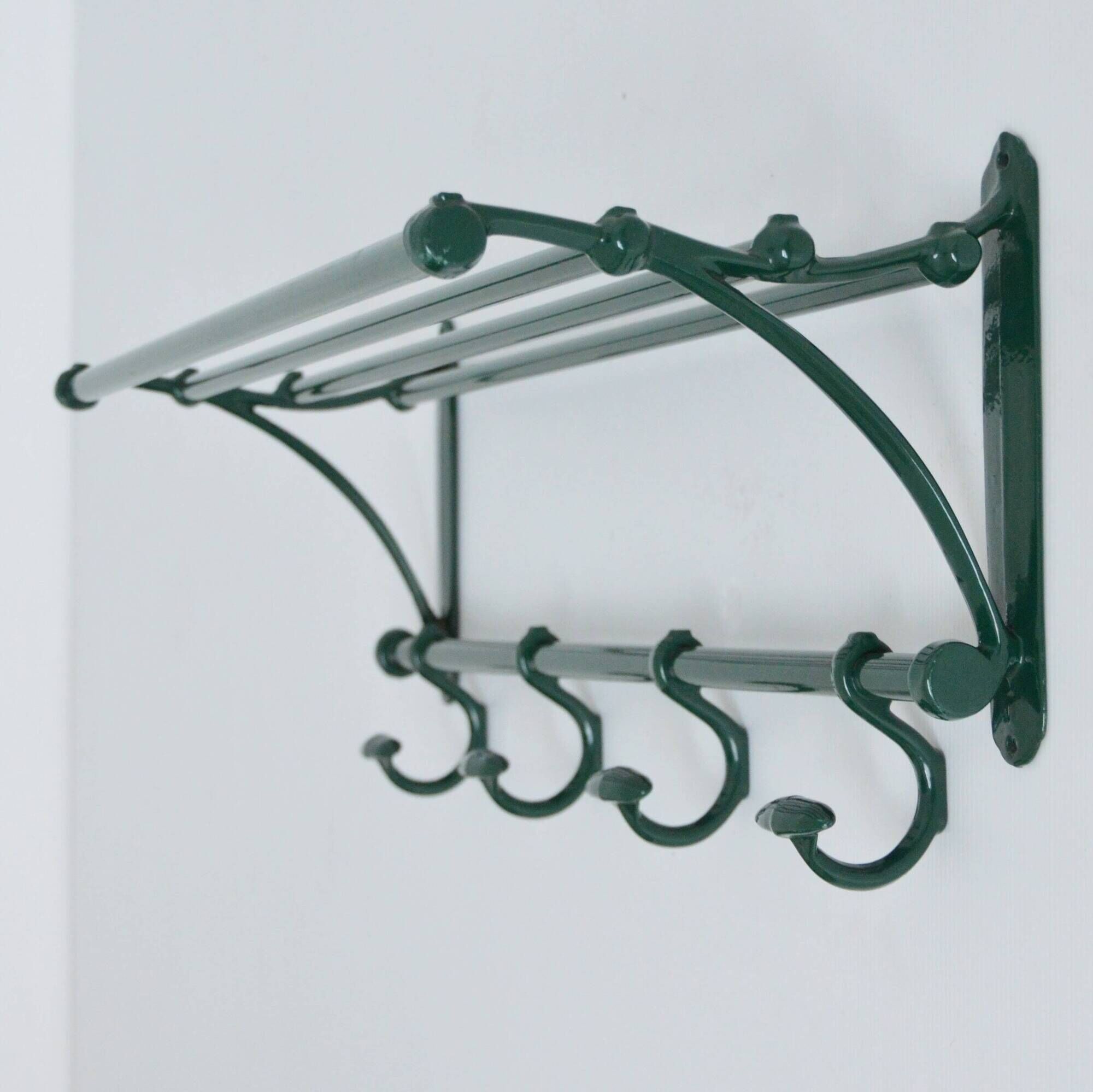 Vintage coat rack / hat stand in cast iron, 1930s Art Deco.