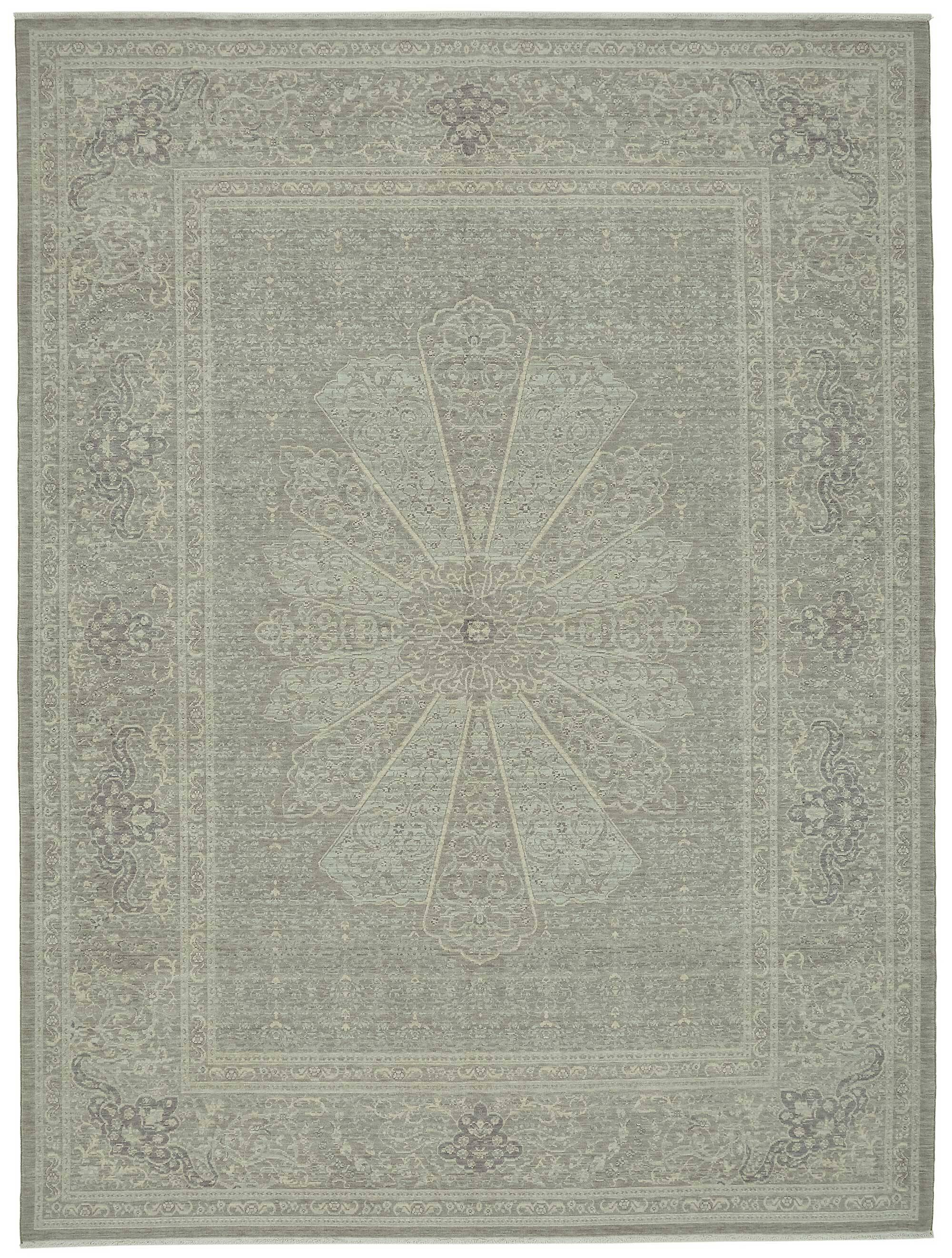 Tapis Oushak turc fait main 283 cm x 376 cm