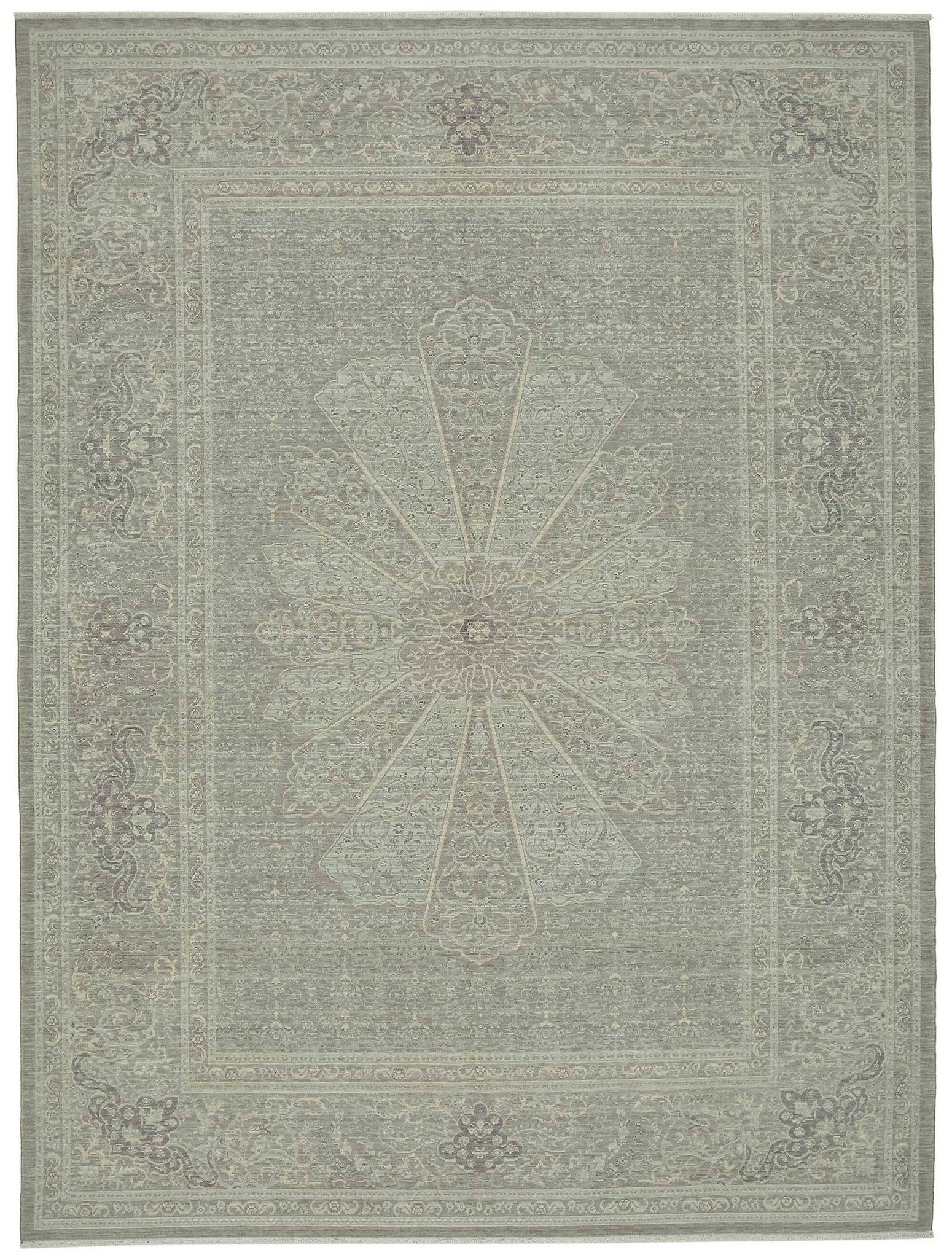 Turkish Handcrafted Loom Oushak Rug 283 cm x 376 cm