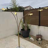 5-light gold floor lamp, 70s design