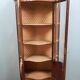 Curved display bookcase in Louis XV style marquetry circa 1900-1920
