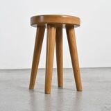 René Martin pine stool, 1960s design