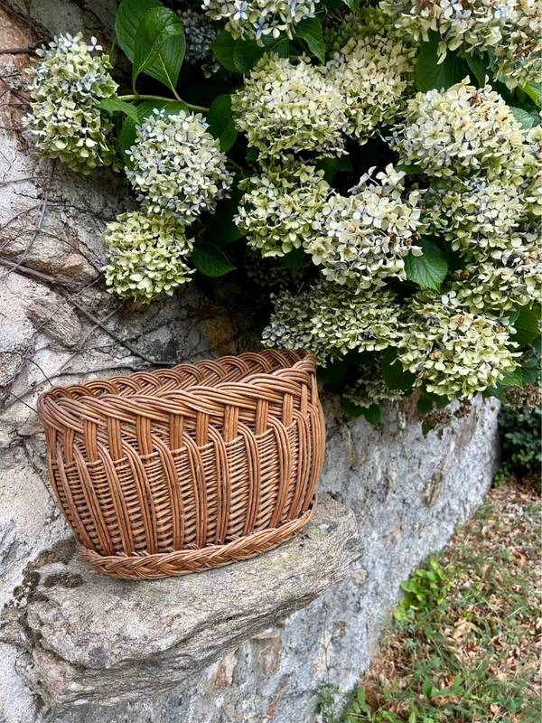 Panier en osier ovale