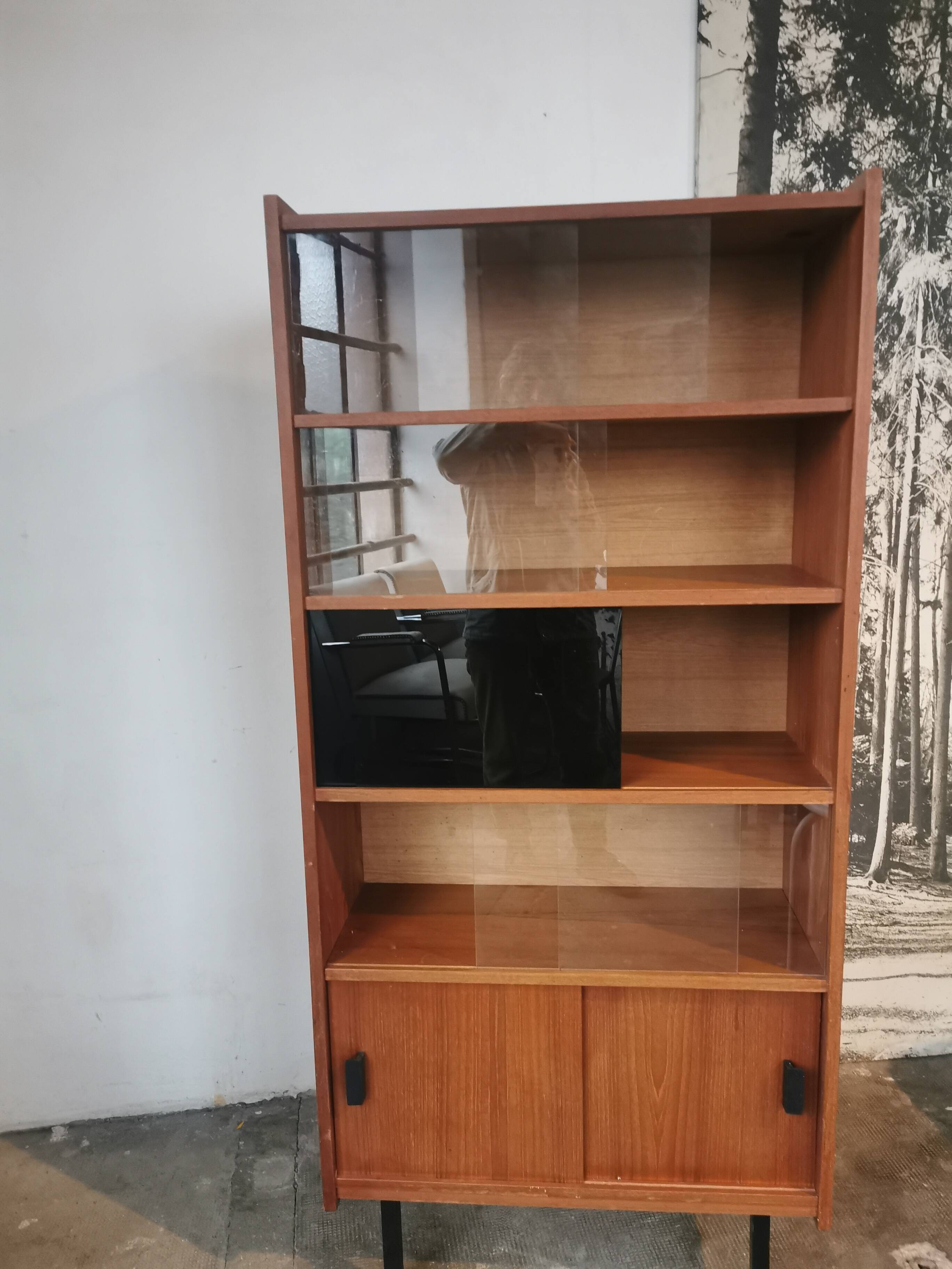 Bookcase, vintage shelf from the 60s