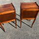 Pair of antique wooden bedside tables, Louis XV style